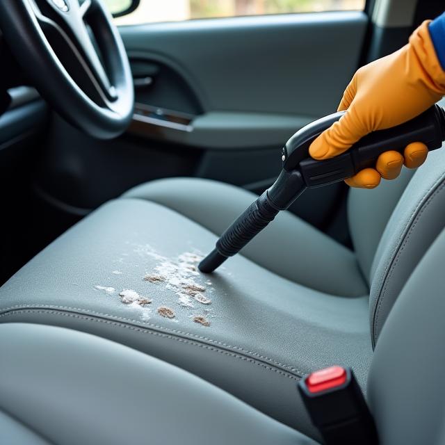 Interior car cleaning with stain removal in Bristol